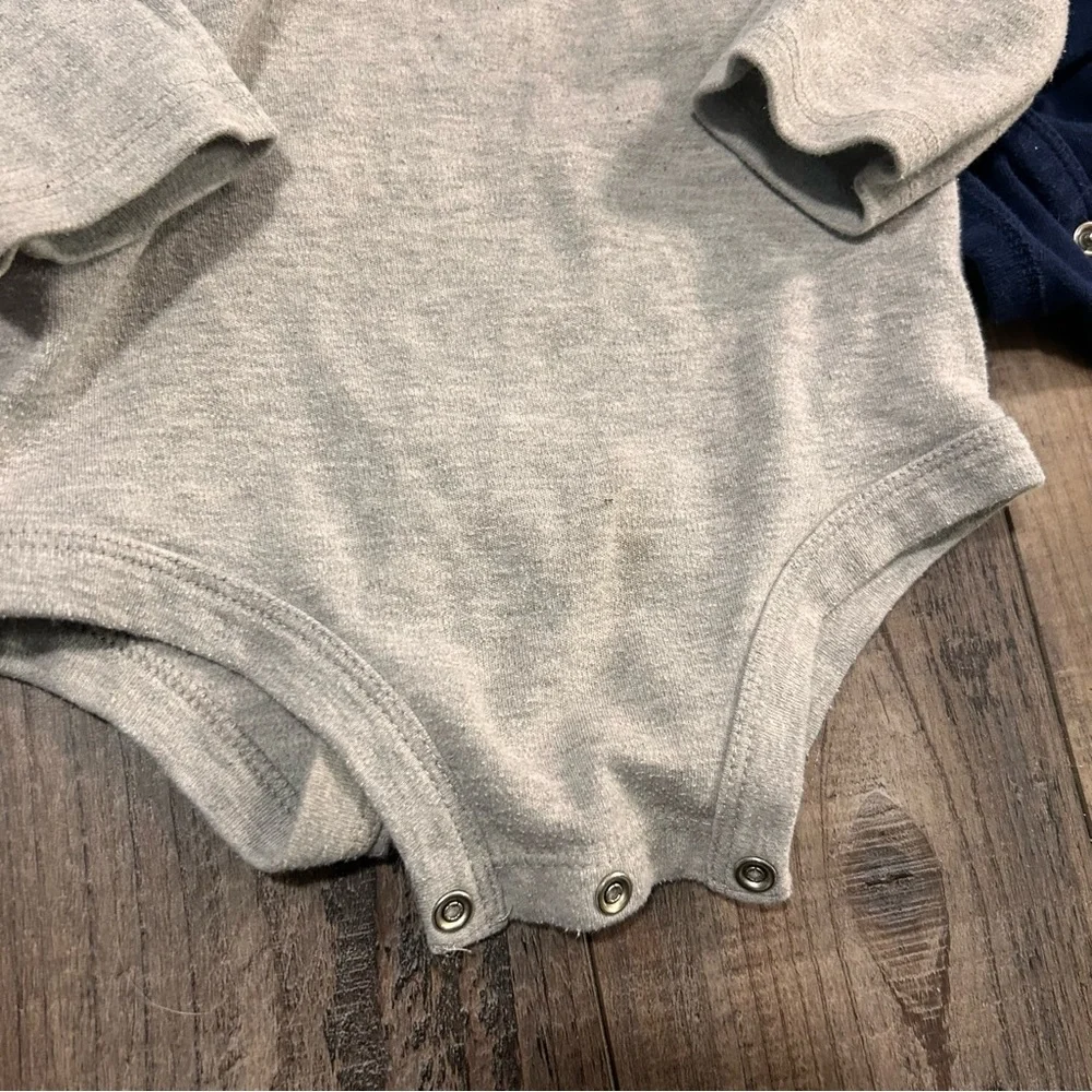18 Month Bodysuit Lot ‎ Long Sleeves Mixed Brands Girl Snap 7 pieces